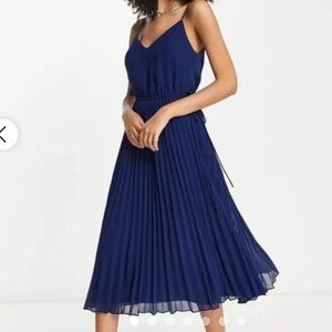 Elegant Navy Blue Women's Dress